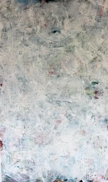 A cool winters day: 2023, Mixed media on Yupo paper, 142 cm x 87 cm 