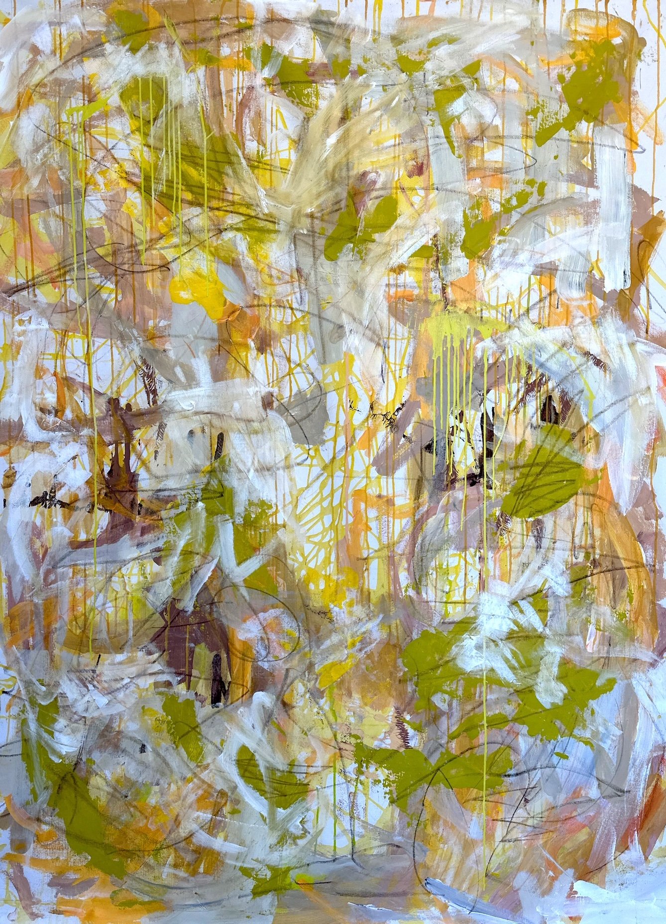 Turning towards the sun, Acrylic on Canvas