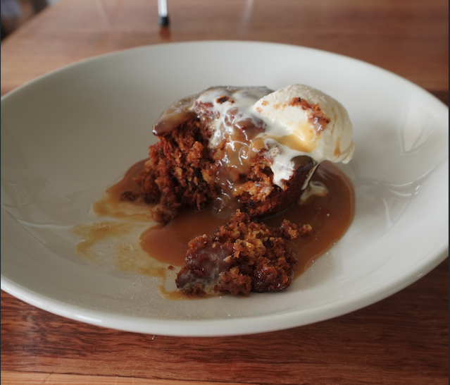 Sticky Date Pudding with Salted Butter-Rum Sauce