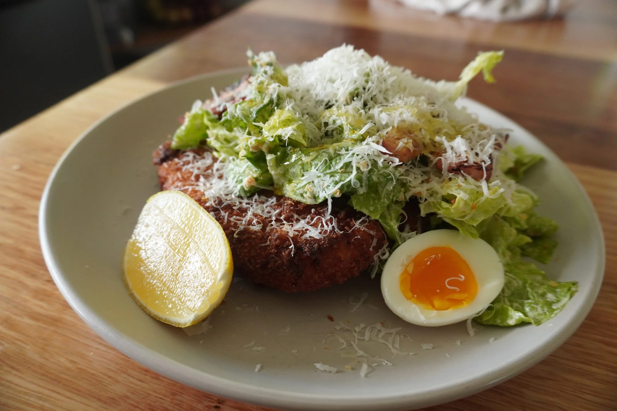 Chicken Schnitzel Caesar