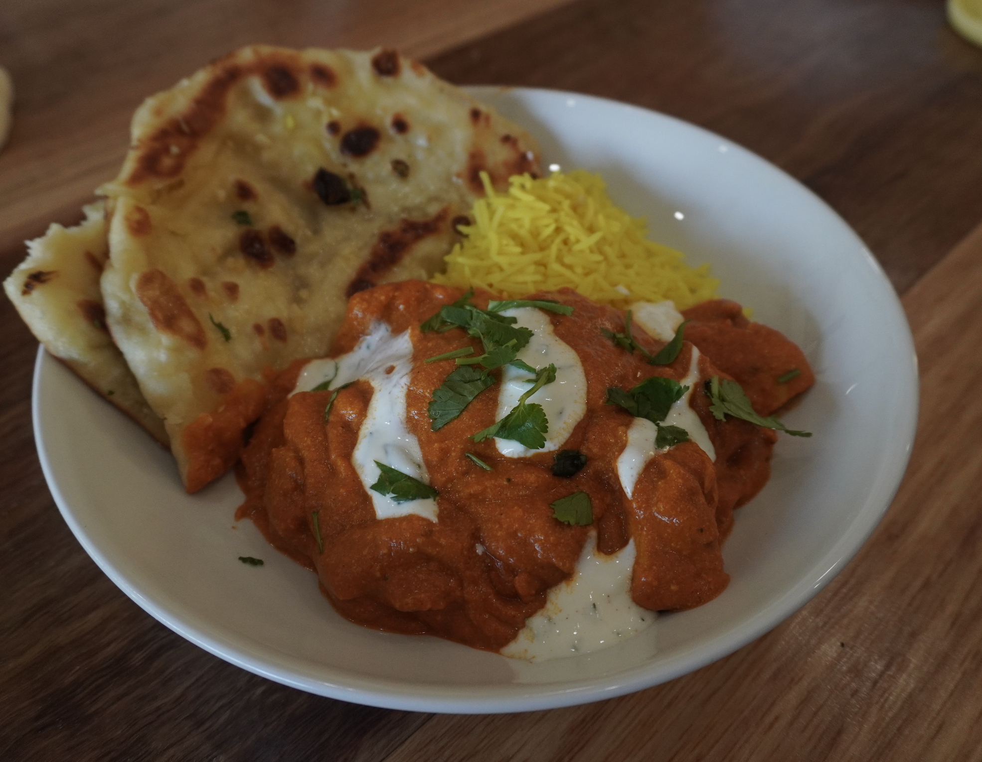 Butter Chicken with Homemade Naan &amp; Mint Raita
