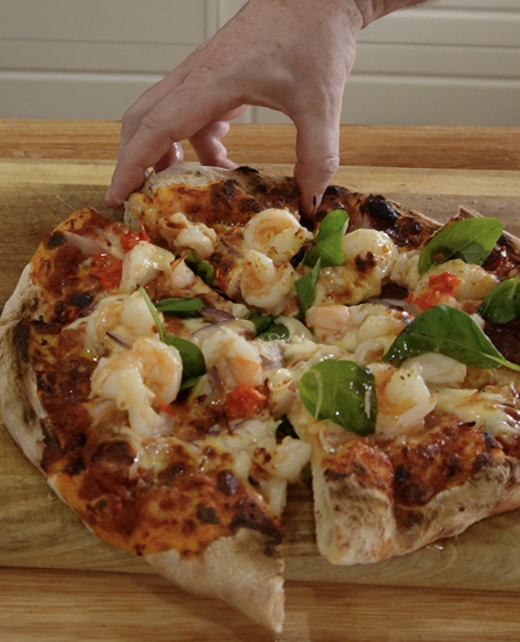 Chilli Prawn Pizza