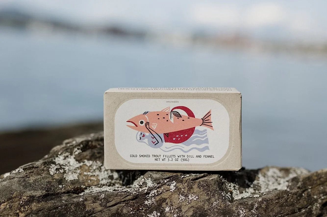 Kaldrøykt ørretfilet med dill og fennikel