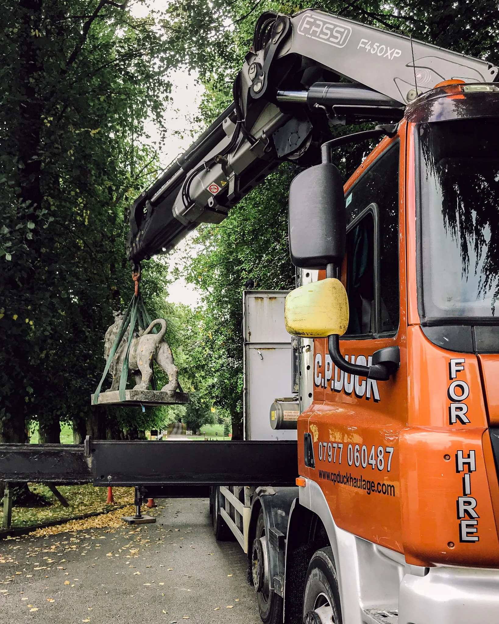 C.P. Duck Haulage crane lorry — specialist HIAB hire across Somerset, Wiltshire and Dorset