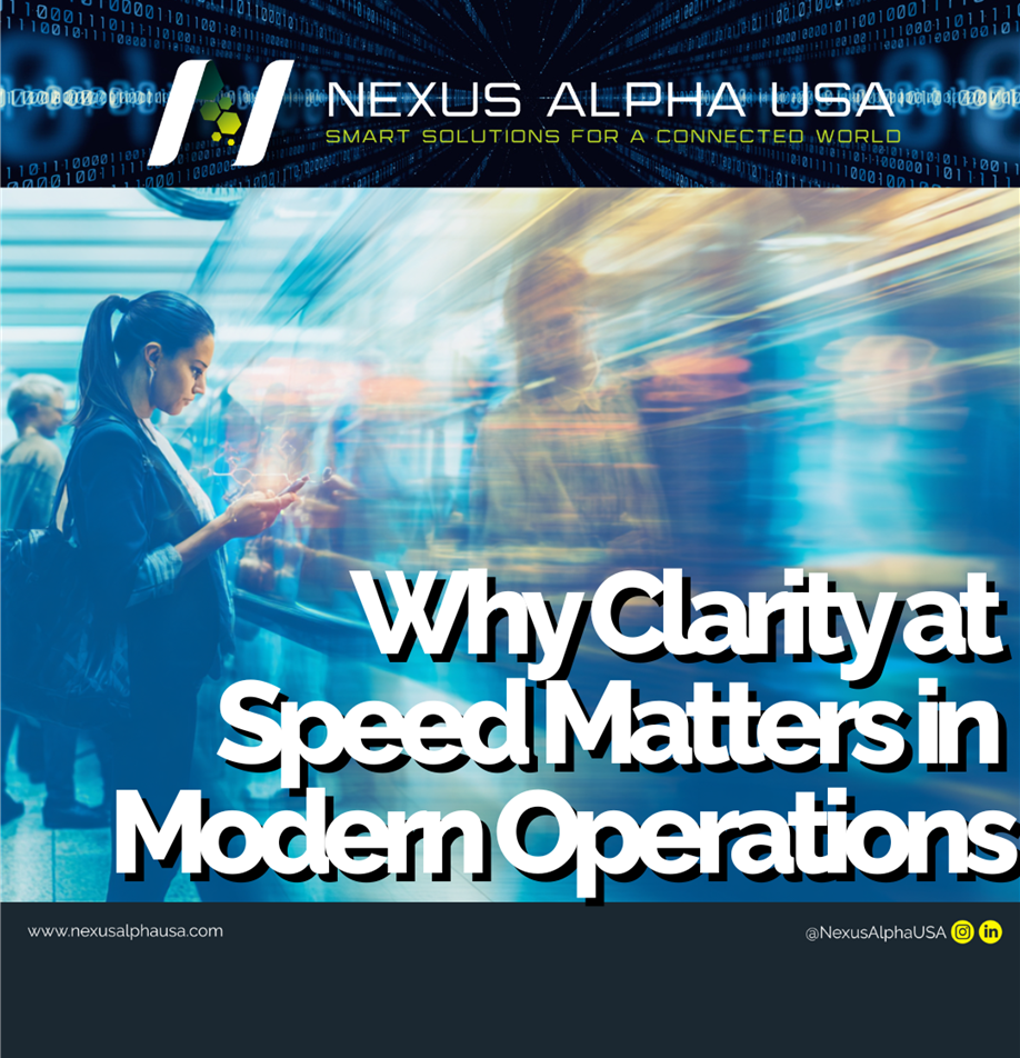 Blog 2: Why Clarity at Speed Matters in Modern Operations