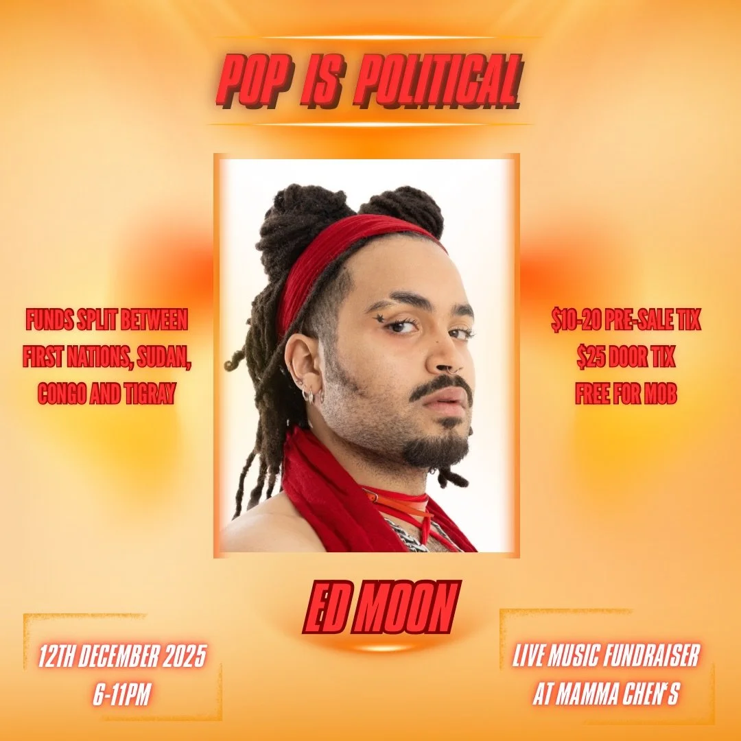‼️ POP IS POLITICAL PERFORMER ANNOUNCEMENT ‼️ TIX SELLING FAST, GRAB URS VIA @thisislionofficial &lsquo;s BIO 🔗

We&rsquo;re ecstatic to announce @edmoonmusic as one of the acts for POP IS POLITICAL this Friday 6-11pm at @mammachens ❤️&zwj;🔥

Thril