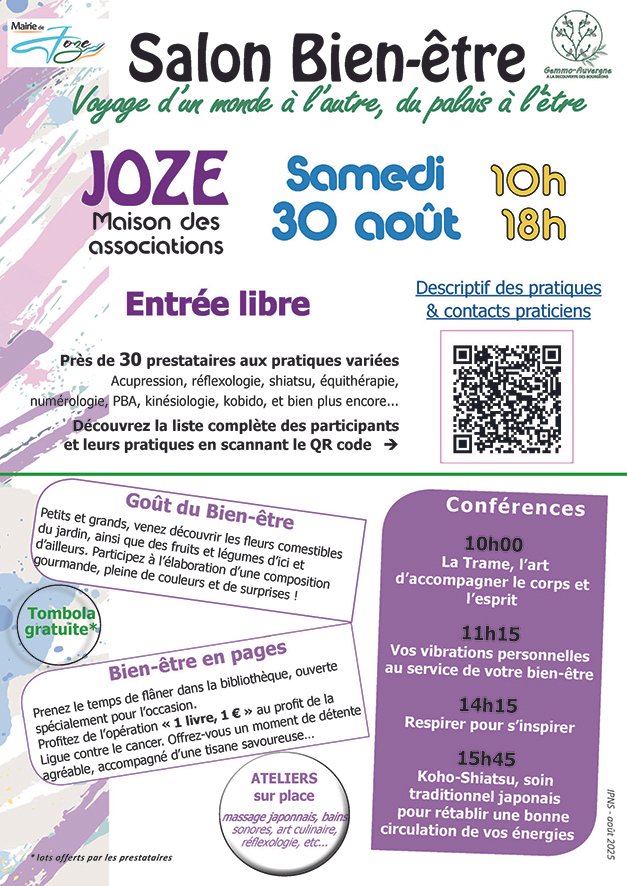 Salon du Bien-Être - Maison des associations à Joze