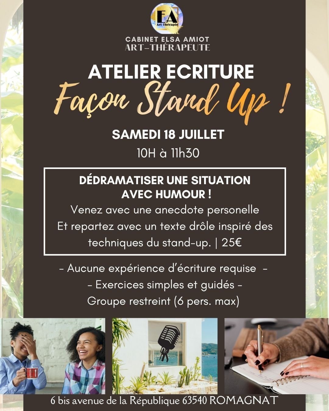 Atelier d’écriture façon Stand Up !