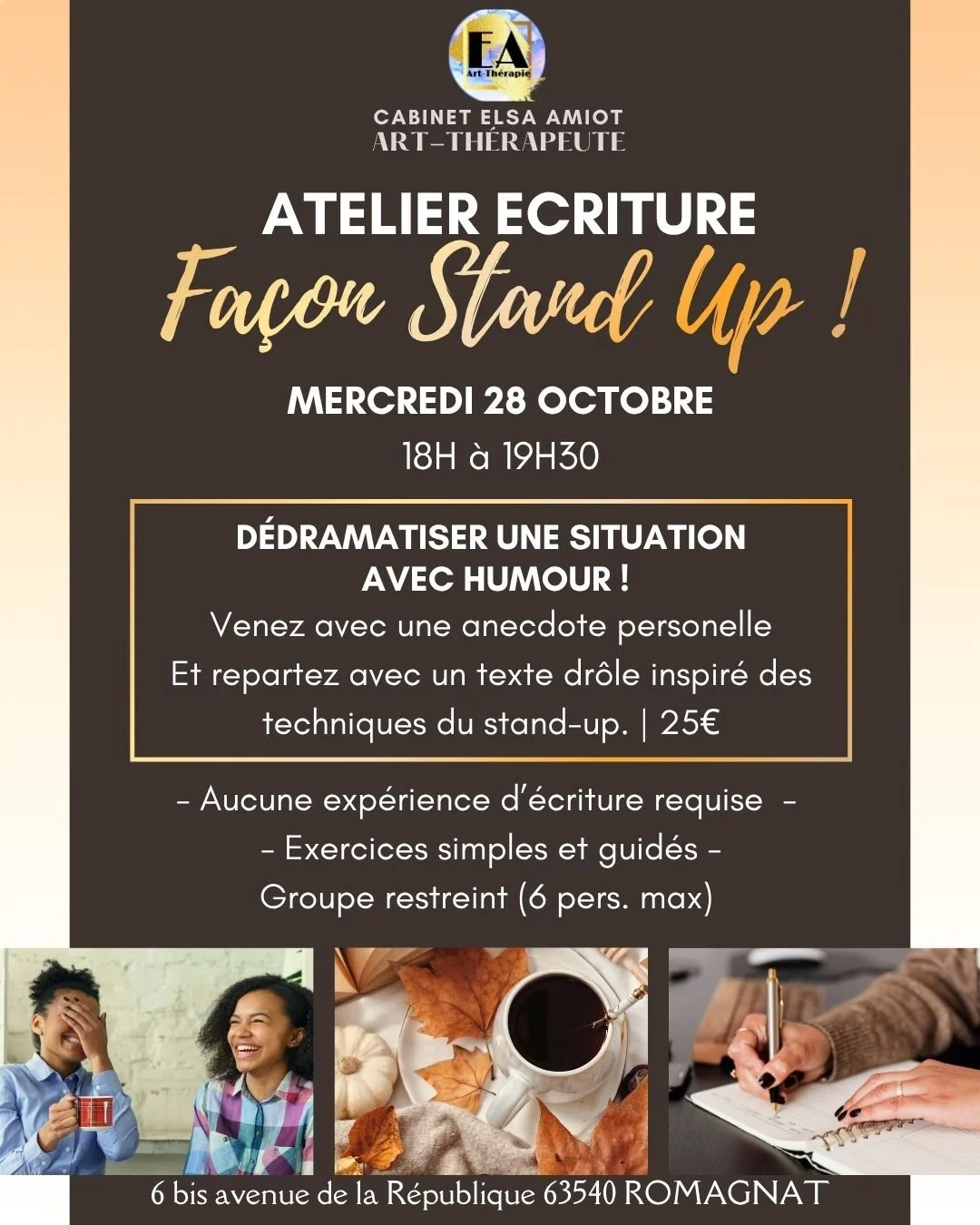 Atelier d’écriture façon Stand Up !