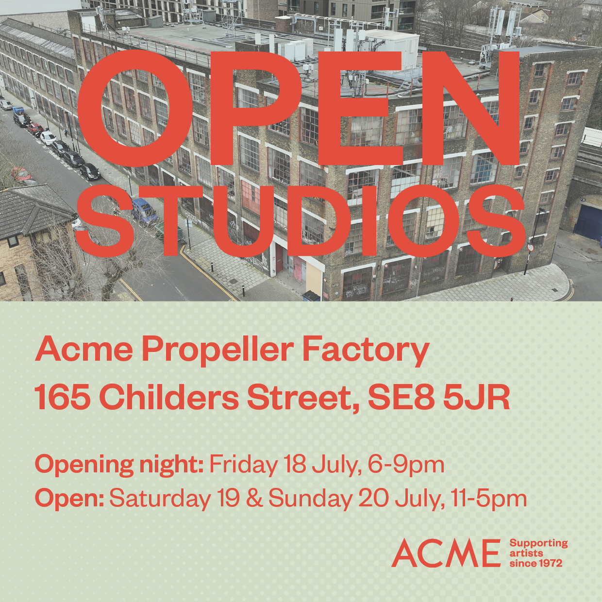 Acme Propeller Factory open studios 2025