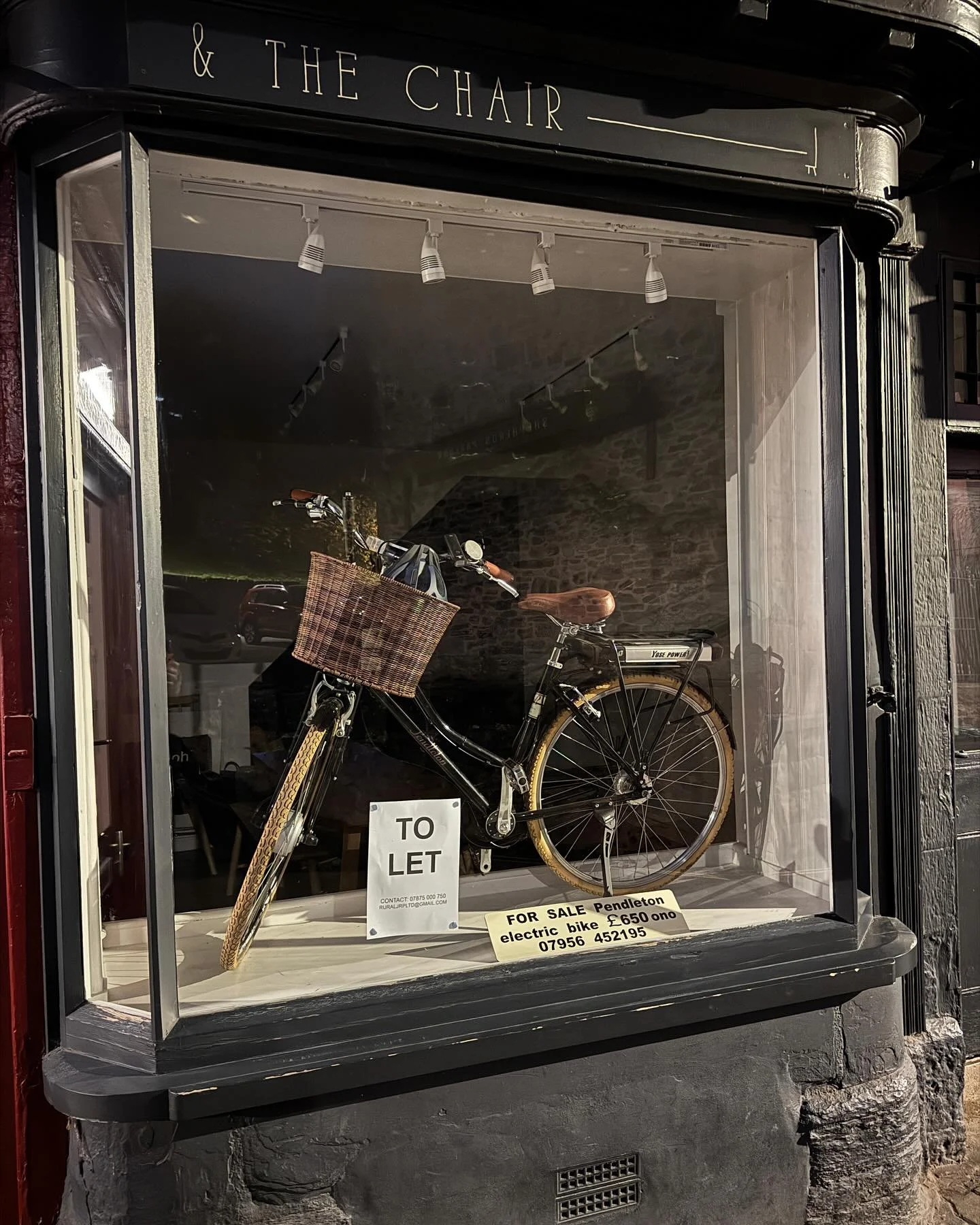 On my bike &hellip;.

Yes it is time to say goodbye to The Chair this Christmas as I concentrate on my original gallery The Table and my holiday self catering apartment The Atelier upstairs.

The original exhibition scheduled for November with work b