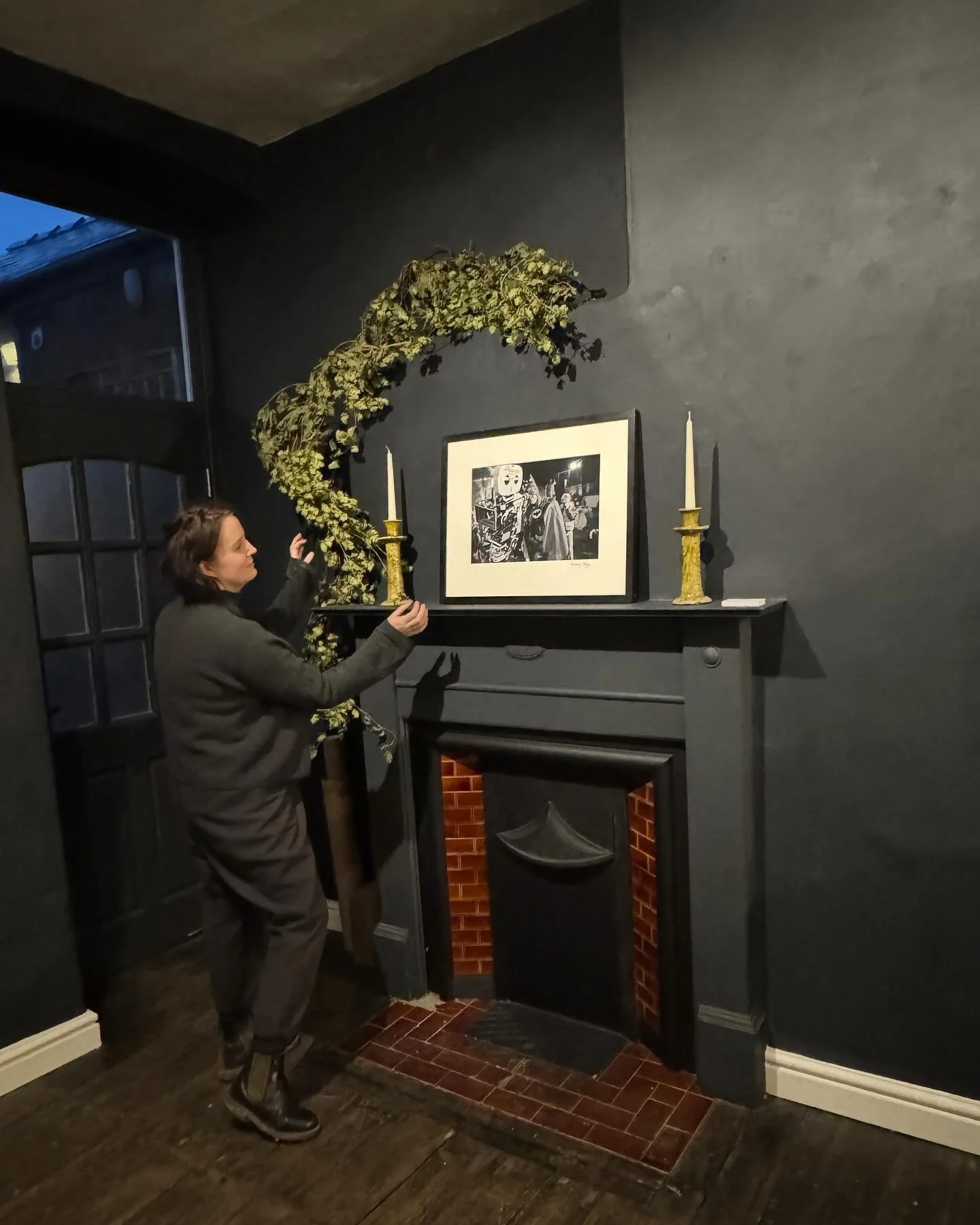 Getting ready at The Chair for an exhibition of work by stills photographer @murrayclose opens tomorrow and looking good!
.
.
#murrayclose #hayonwye #thechairhay
