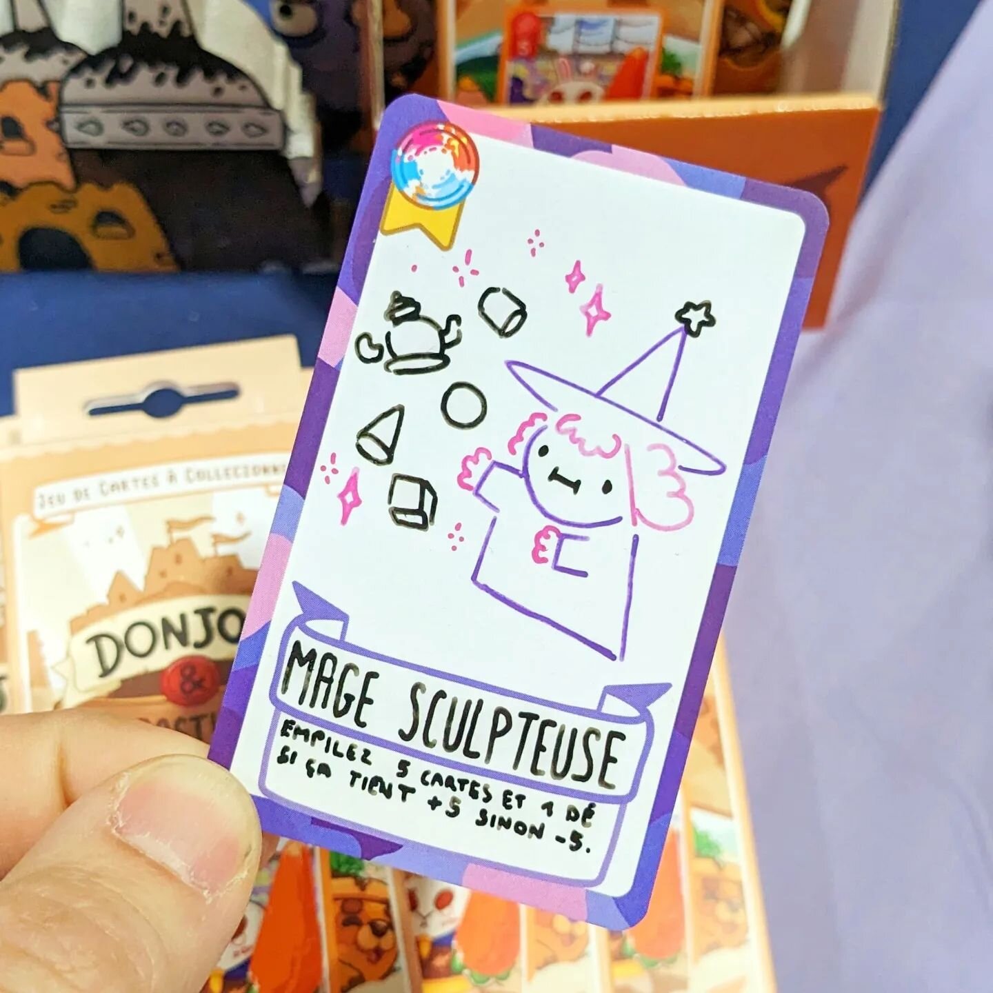 🔮 Super carte custom pour @clementinep.art qui a mod&eacute;lis&eacute; les personnages de #donjonetprocrastination en 3D ✨
