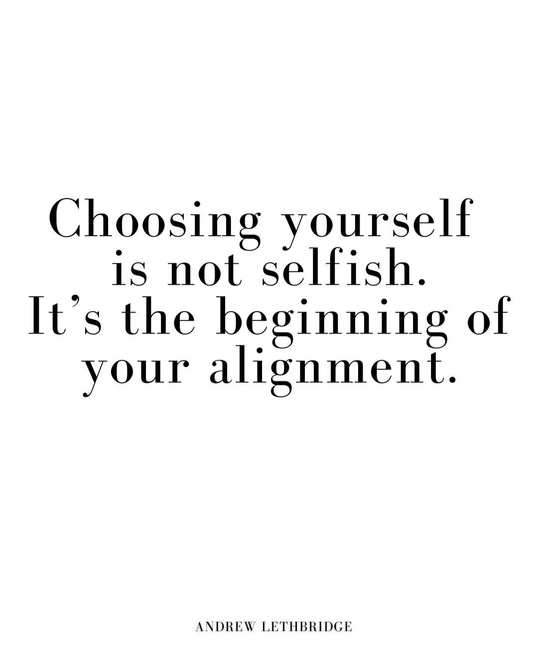 ✨Choosing yourself isn&rsquo;t selfish - it&rsquo;s the moment your life starts to shift.

Most people abandon themselves to be chosen by others.
They shrink, they bend, they negotiate their needs&hellip;
and then wonder why life feels out of alignme