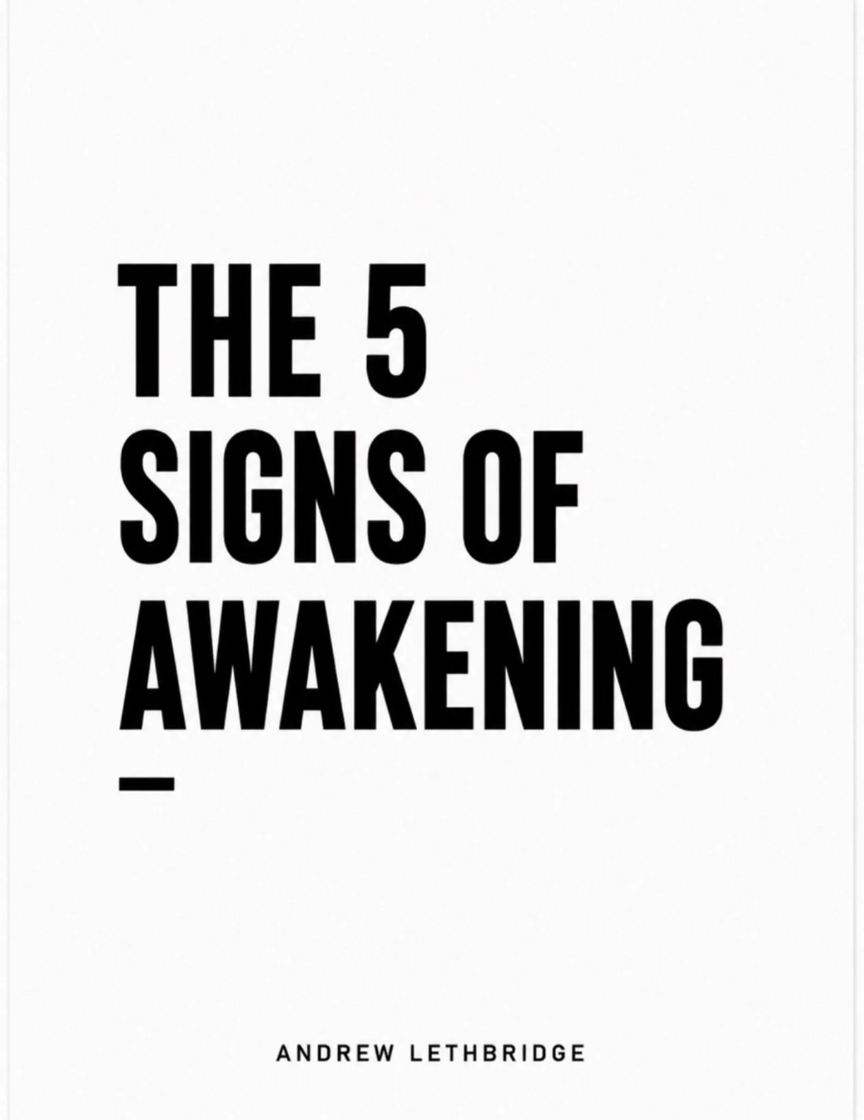THE 5 SIGNS OF AWAKENING ✨

These are often signs that you&rsquo;re deconstructing old versions of yourself and entering the void before rebuilding into a higher, more authentic version of who you came here to be.

The truth is, awakening isn&rsquo;t