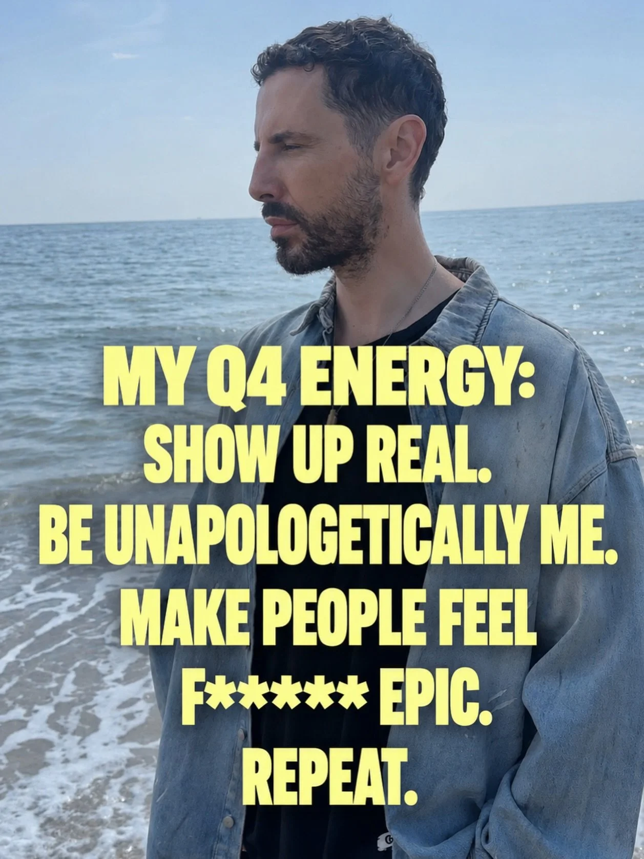 My Q4 energy ✨

Less overthinking. Less shrinking. Less trying to be everything to everyone.

More authenticity. More truth. More showing up exactly as I am.

And if I can help someone remember their power, love themselves a little deeper and leave m