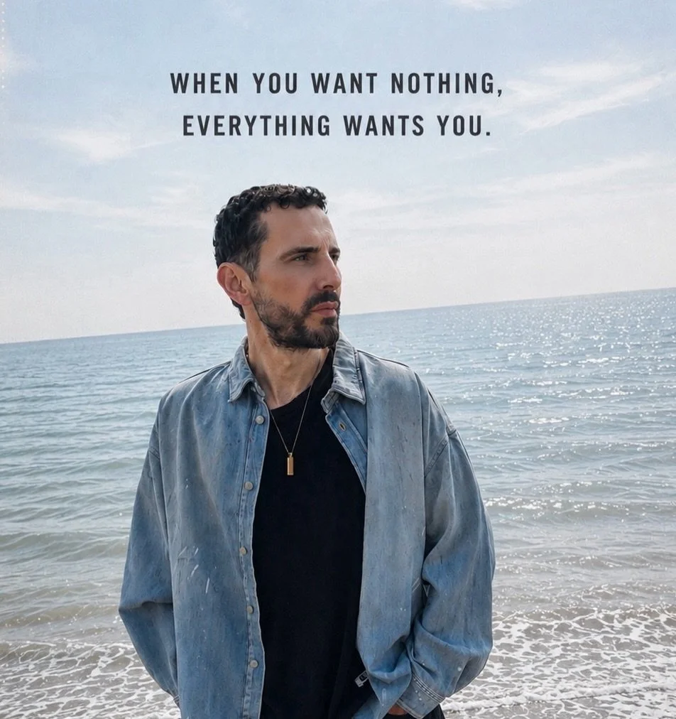 WHEN YOU WANT NOTHING, EVERYTHING WANTS YOU.

There&rsquo;s a point on the spiritual journey where you stop chasing.

Chasing love.
Chasing validation.
Chasing money.
Chasing people.
Chasing the life you think you should have.

And you surrender.

Yo
