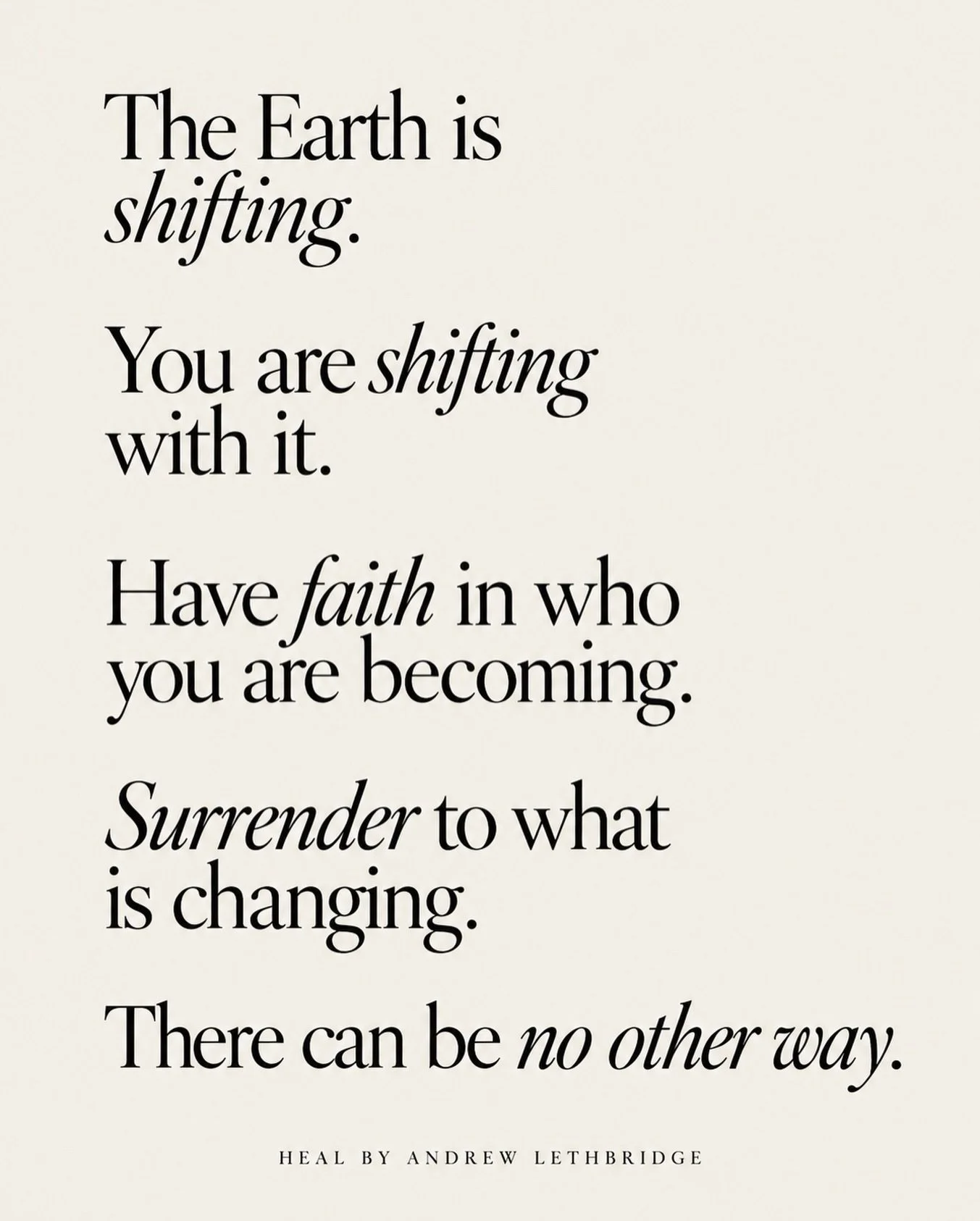 TRUST. SURRENDER. FAITH.
There can be no other way #trusttheuniverse #surrender #faith #godsplan❤️ #earth