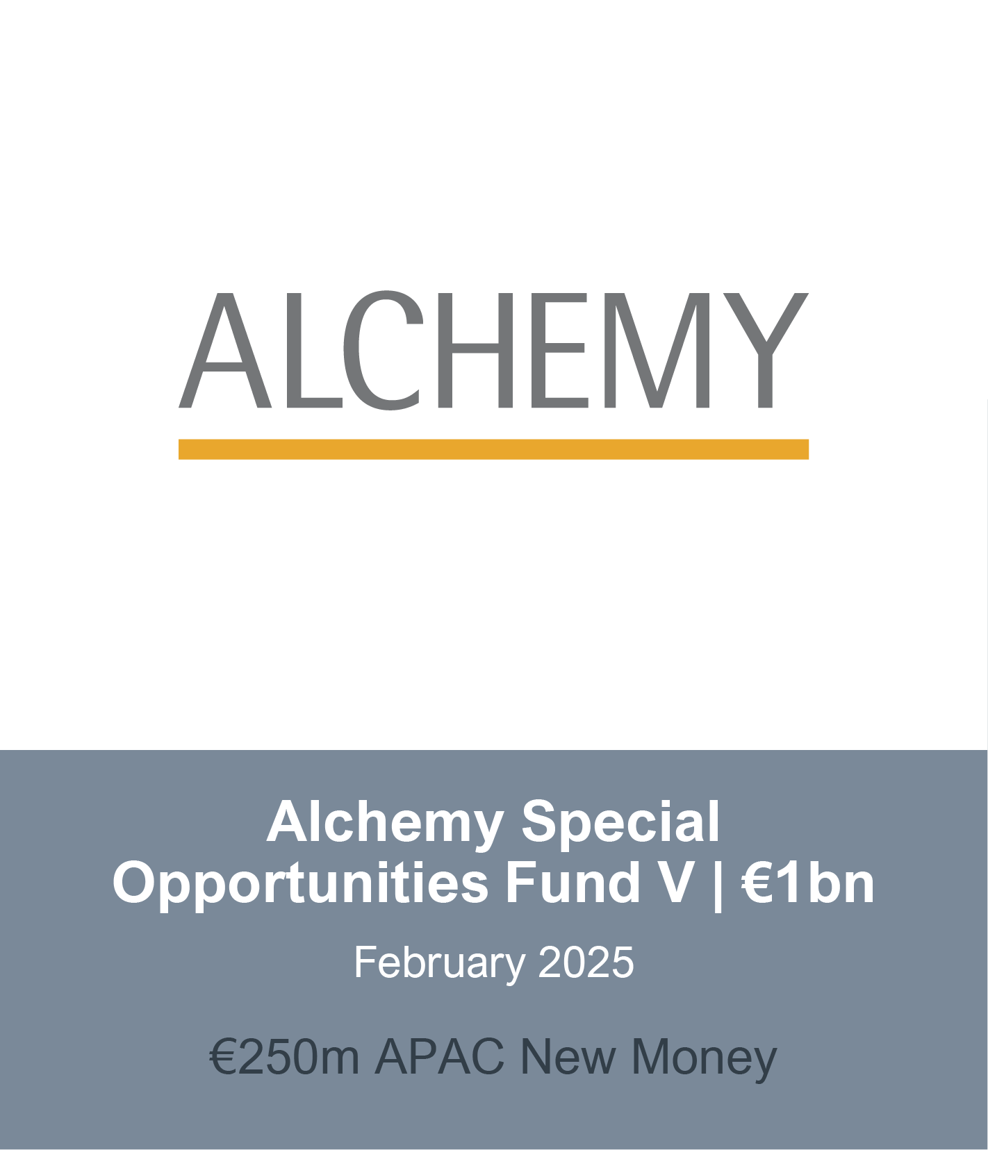 Atlas Holdings logo above a gray bar with white text: "$225m APAC New Money".