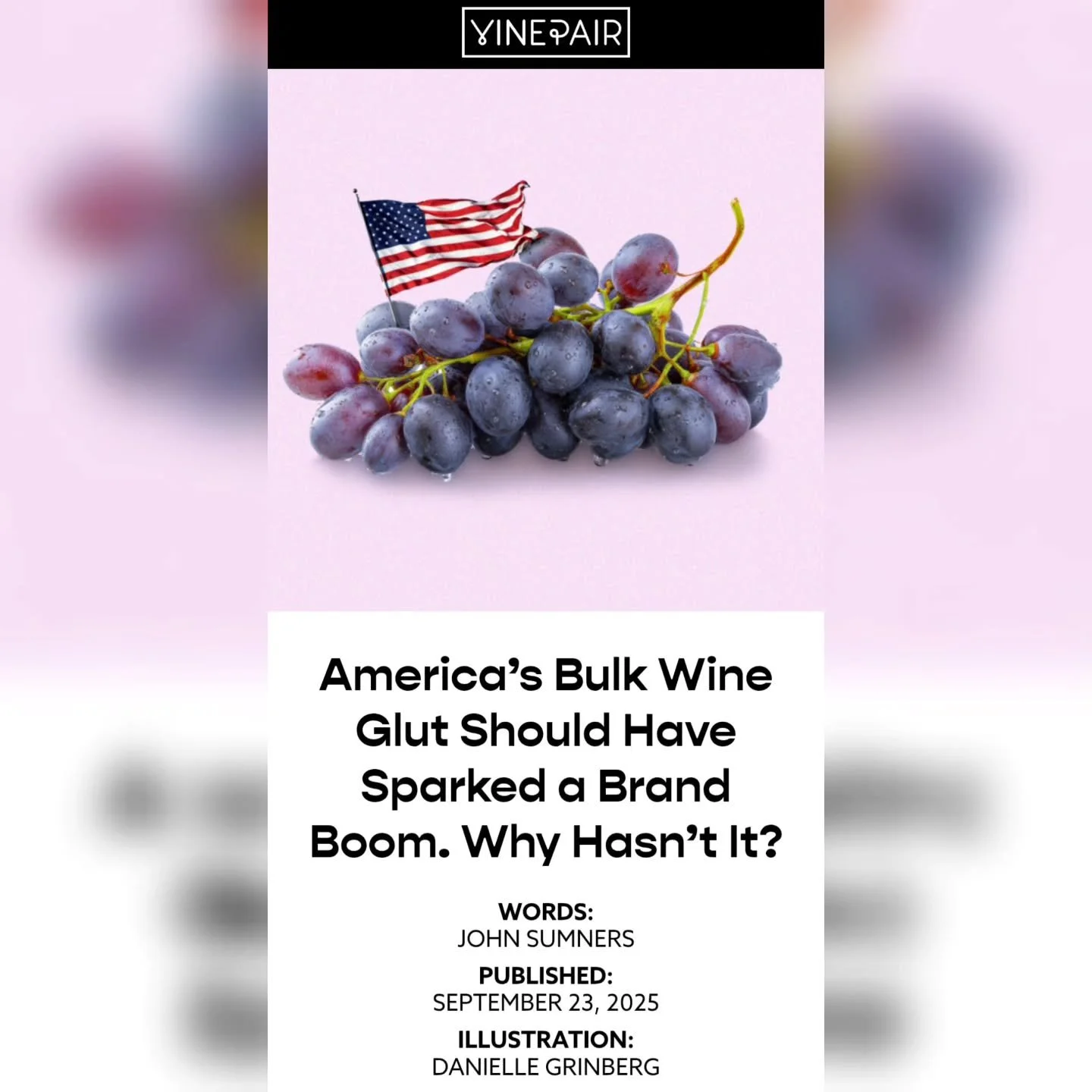 A bulk wine glut means great quality at low prices for everyone, right? Well, kind of, but also no. So where are the breakout brands leveraging this moment, like 90+ Cellars back in 2009?

Let's pop the hood on the U.S. bulk wine brand market in my l
