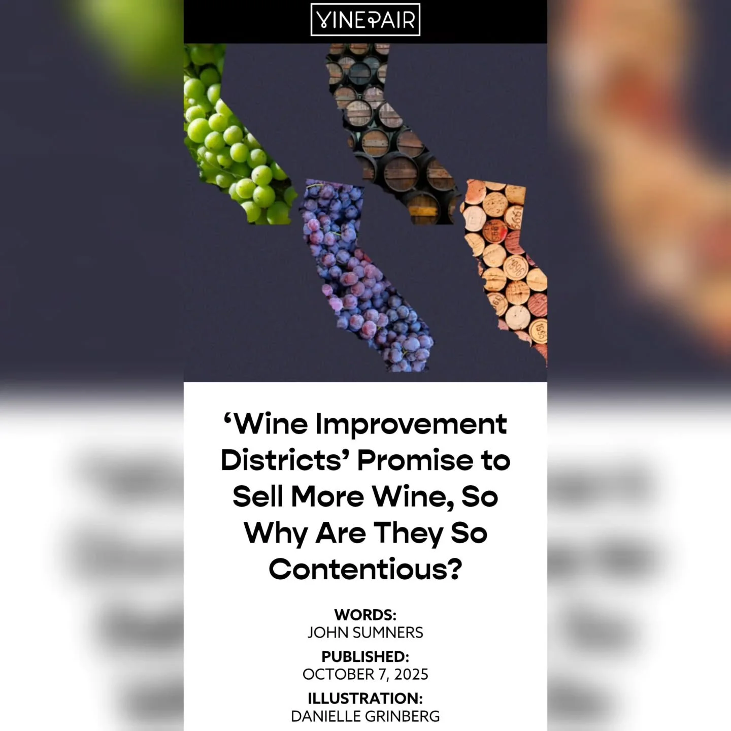 Wine Improvement Districts seem like a reasonable proposition and a viable strategy to help the California wine industry survive, right? So, what's the motivation and logic behind the contentious pushback?

Let's find out the rationale of the opposit