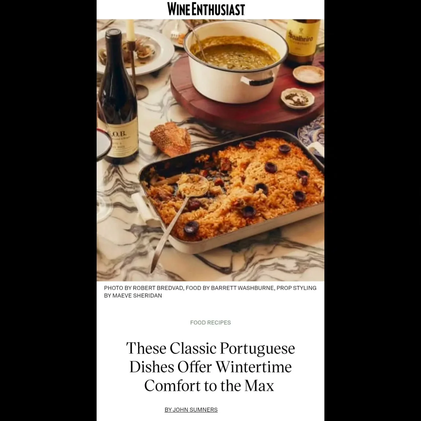When winter maritime rains hit, that's the cue for the Portuguese to call upon a tried-and-true repertoire of traditional comfort classics to ward off the damp cold.

Come get your Portuguese grub on in this online preview, with the full version avai