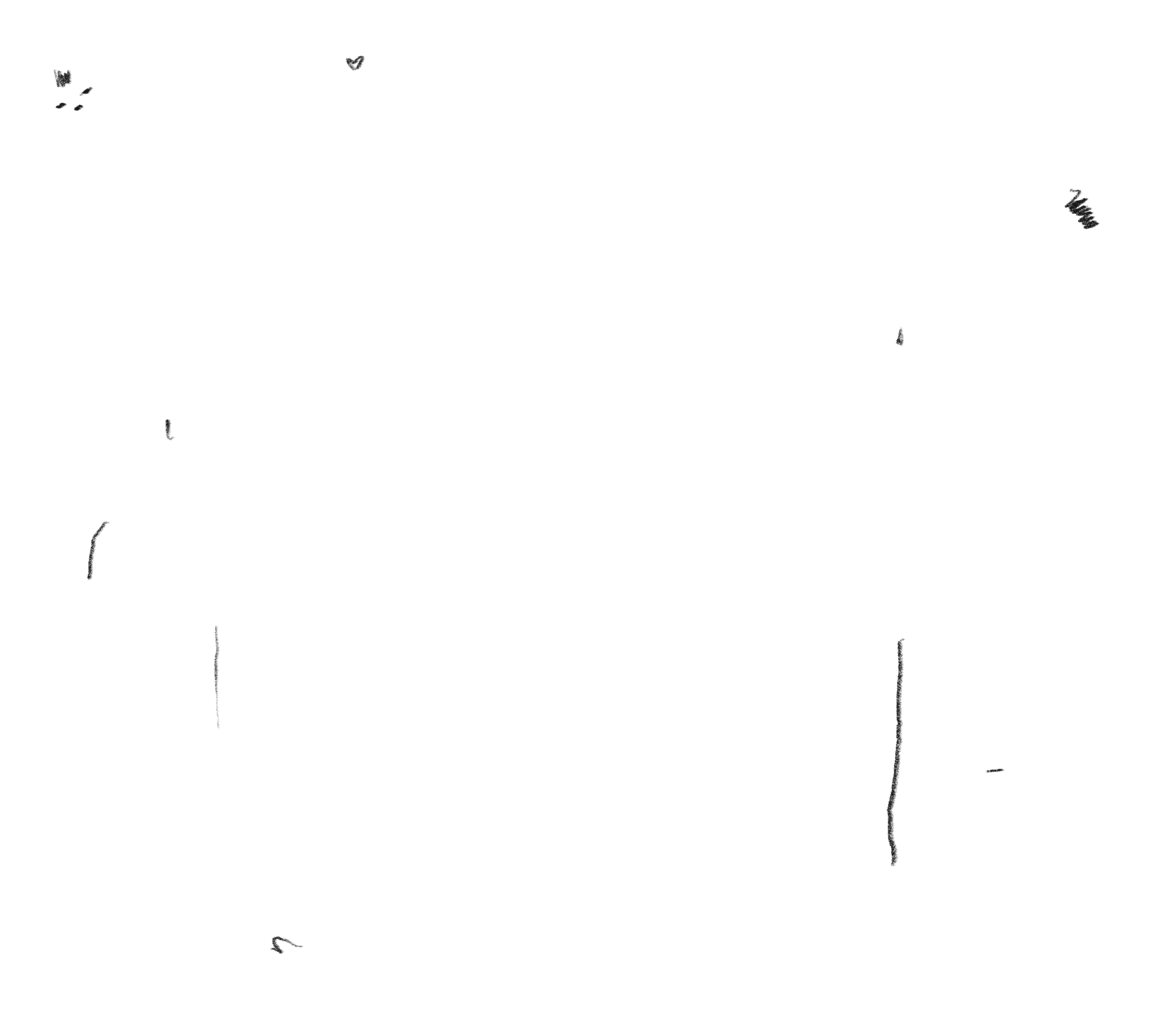 A silhouette of a cat sitting, with a small heart shape above its head and other faint details in the background.