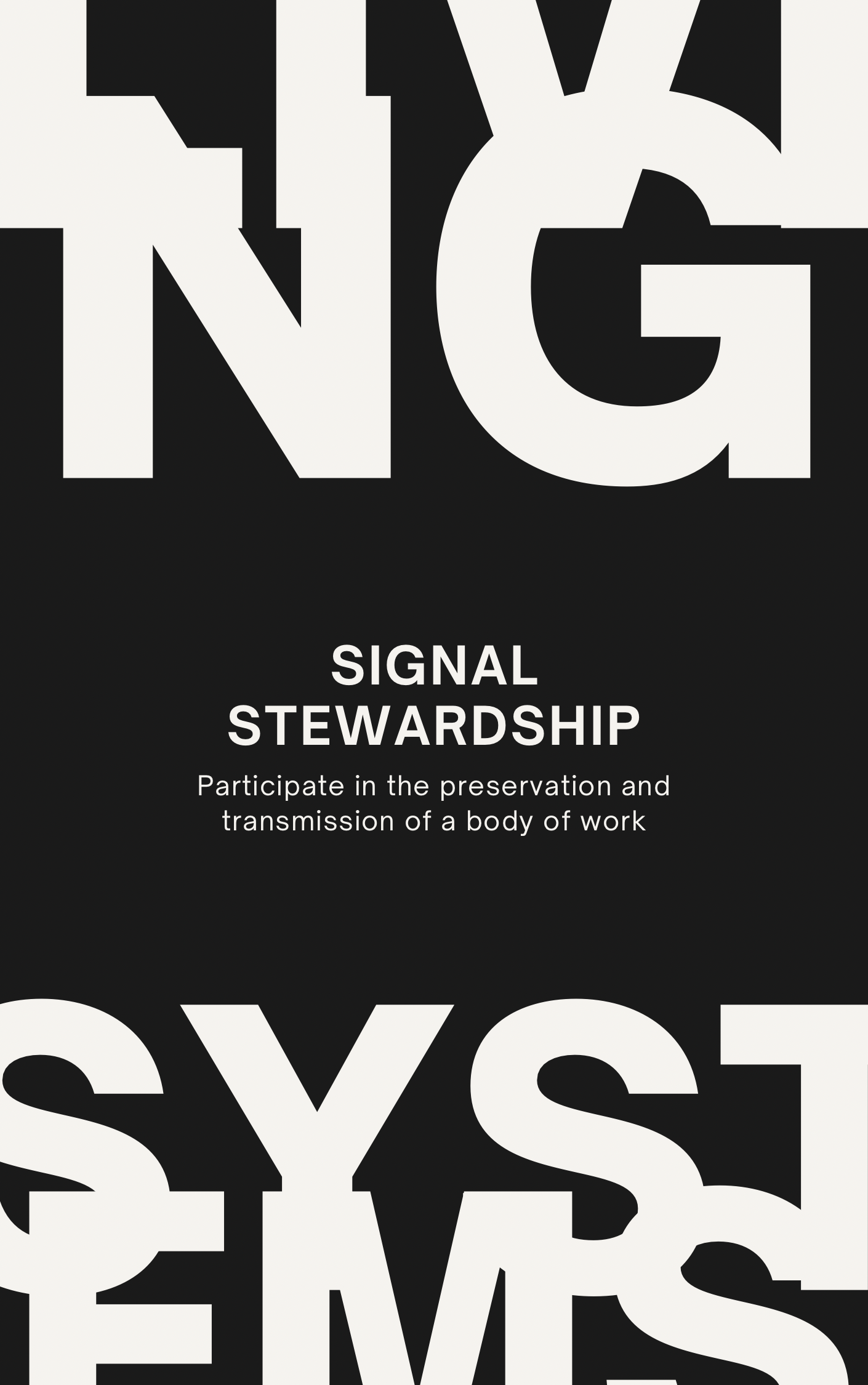 Founding Stewardship — Supporting Living Systems