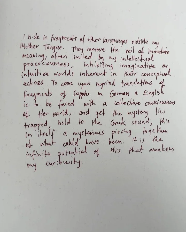 Coming soon in Vienna, &bdquo;Awakened Flutters&ldquo;, Sappho Fragments for violin &amp; soprano, Alte Schmiede in May 

P.S Sappho is best composed by the beach ☺️home sweet home 

#tamarafriebel #sappho #sapphofragments 
#neuemusik #contemporarymu