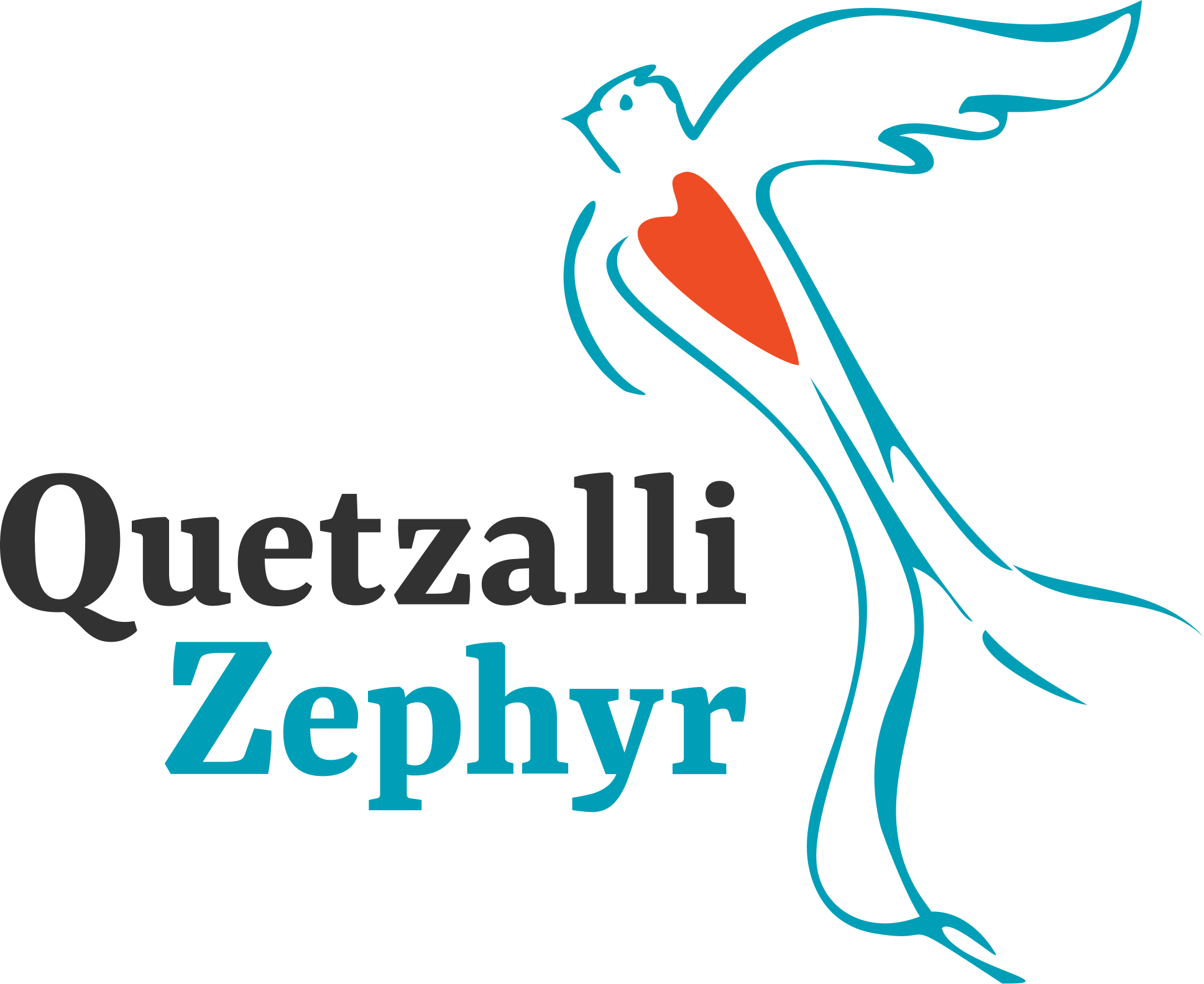 The Quetzalli Zephyr logo, featuring a stylized bird with a heart at its center alongside the organization’s name.