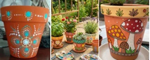 Flower Pot Painting Workshop June 12 in Whitehouse NJ