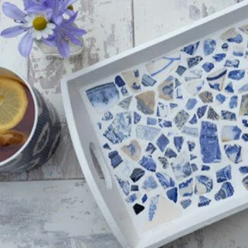 Breaking Plates: Create Your Own Mosaic Tray Workshop May 23 in Whitehouse NJ