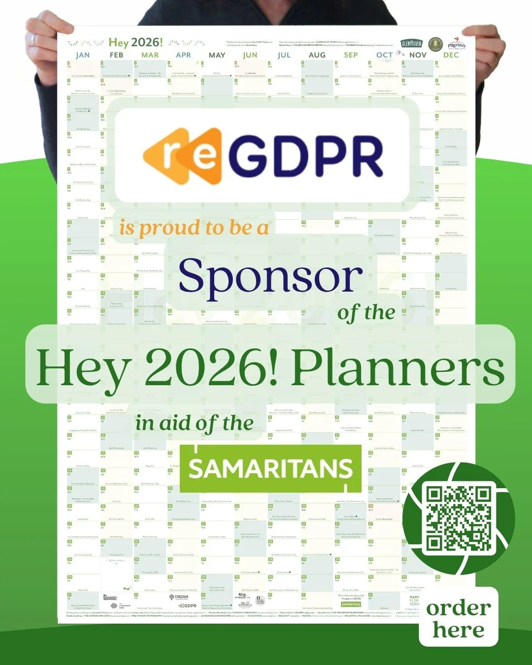 Eileen Ireland of ReGDPR sponsors the Hey 2026! Planners