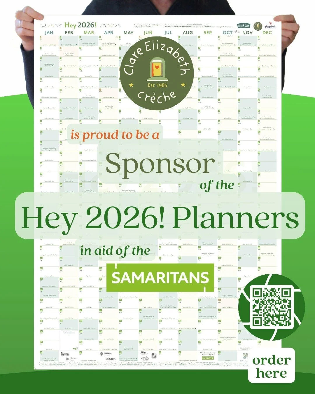 Clare Elizabeth Crèche sponsors the Hey 2026! Planners