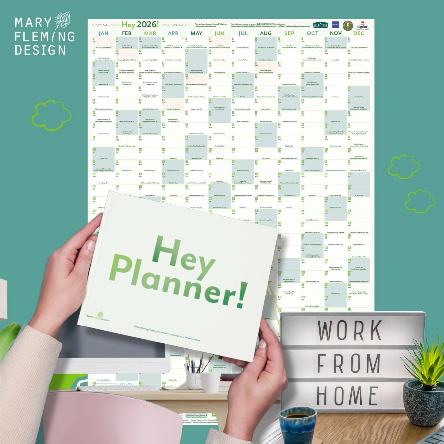 Hey 2026! Wallplanner & Desk Planner combo deal!