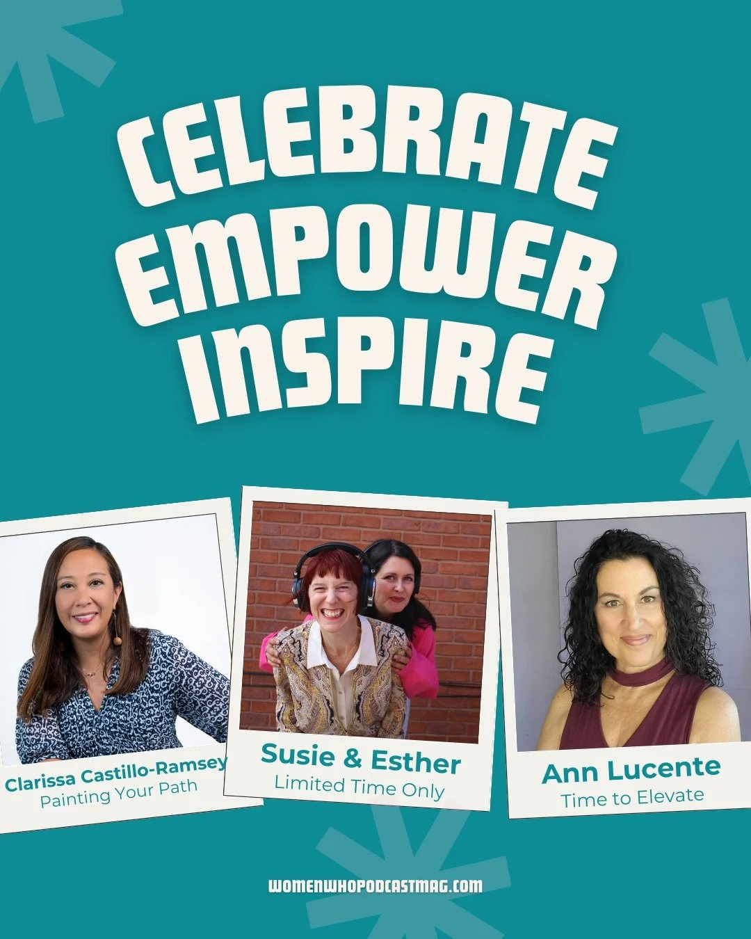 CELEBRATING WOMEN PODCASTERS

💠💠💠💠💠💠💠💠💠💠💠💠💠

In celebration of Women's History Month, Women Who Podcast magazine will be acknowledging (all month long!) the podcasters that have been featured since the very first issue in April 2021.

We