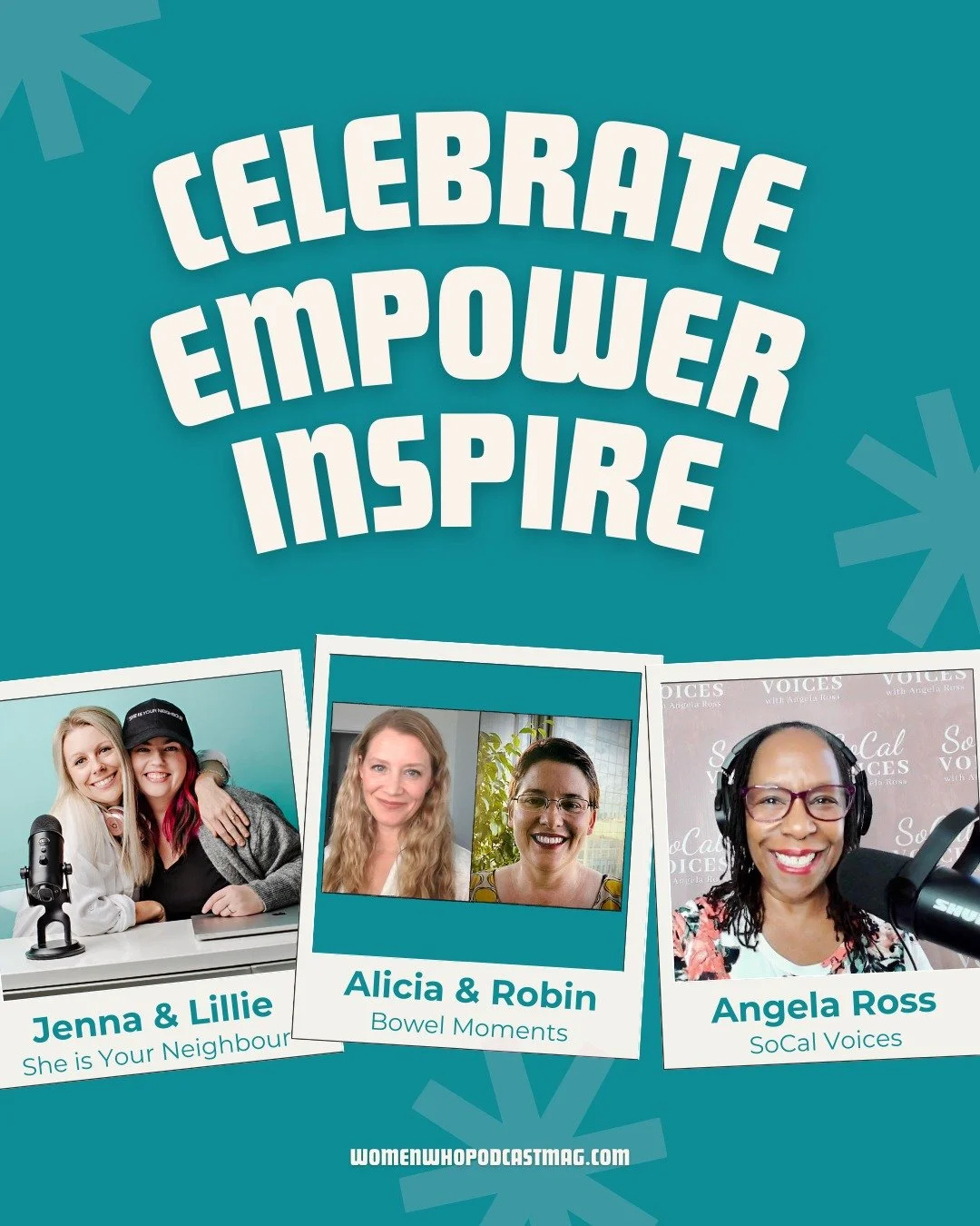 CELEBRATING WOMEN PODCASTERS

💠💠💠💠💠💠💠💠💠💠💠💠💠

In celebration of Women's History Month, Women Who Podcast magazine will be acknowledging (all month long!) the podcasters that have been featured since the very first issue in April 2021.

We