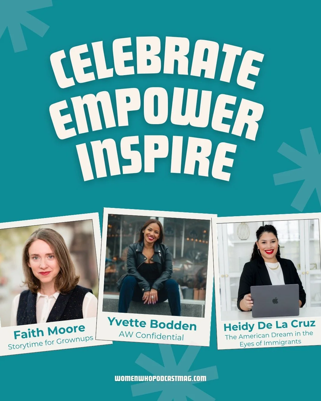 CELEBRATING WOMEN PODCASTERS

💠💠💠💠💠💠💠💠💠💠💠💠💠

In celebration of Women's History Month, Women Who Podcast magazine will be acknowledging (all month long!) the podcasters that have been featured since the very first issue in April 2021.

We