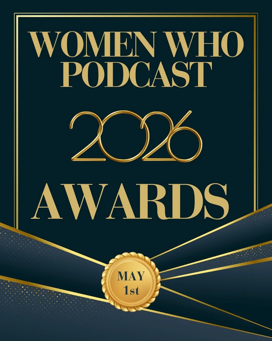 SAVE THE DATE! 

⭐⭐⭐⭐⭐⭐⭐⭐⭐⭐⭐

We are excited to present the second annual Women Who Podcast Awards!

Registration will open on May 1st so mark your calendar!

More information will be available soon!

Stay tuned...

#womenwhopodcastmagazine #womenwho