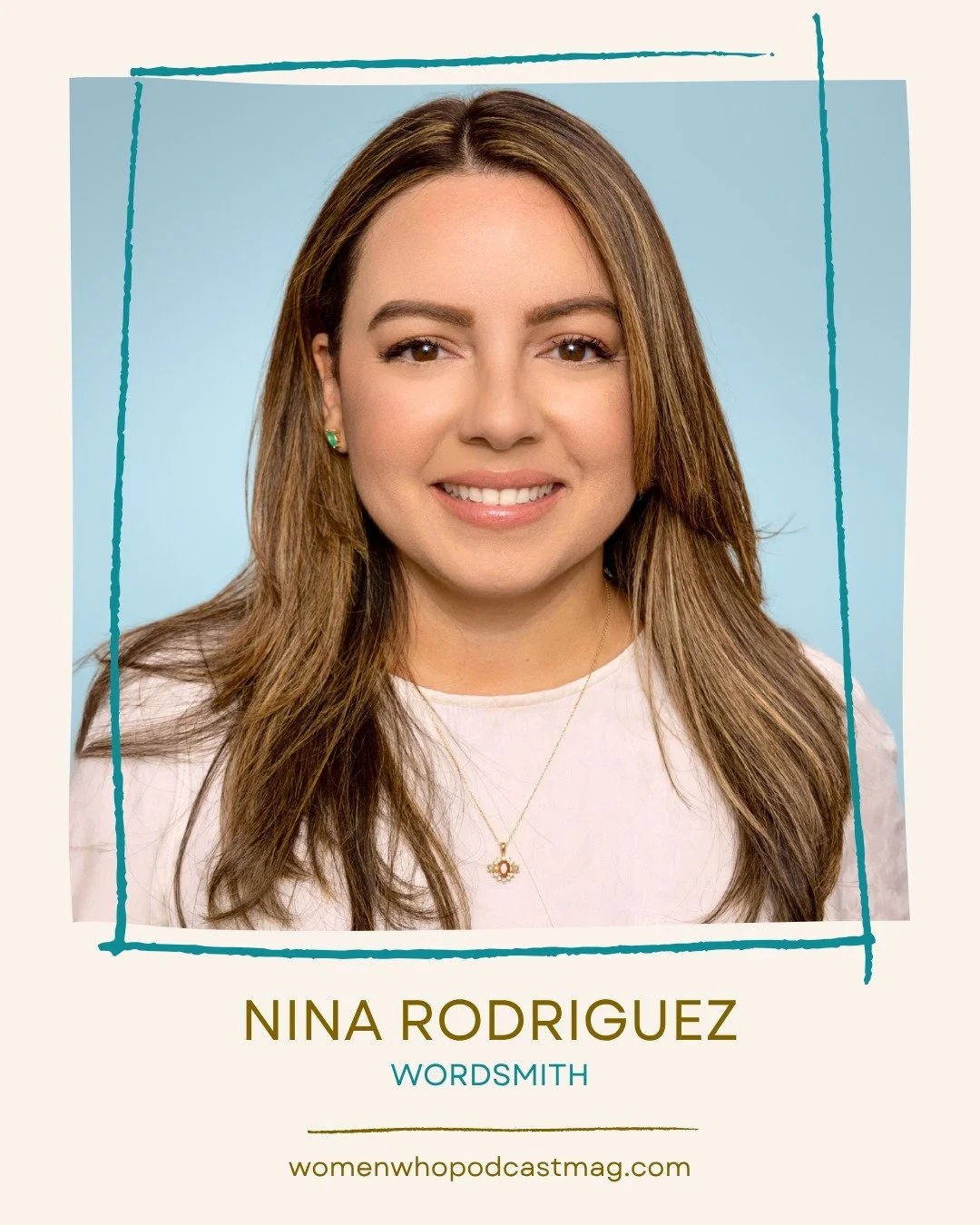 MEET THE WRITER!

Nina Rodriguez, host of the Grief and Light podcast, joined the WWP team in March and we are honored.

In the April issue, Nina wrote about the following featured podcasters:

⭐ You Are The Creatrix
⭐ The Hairy Chin

Be sure to read