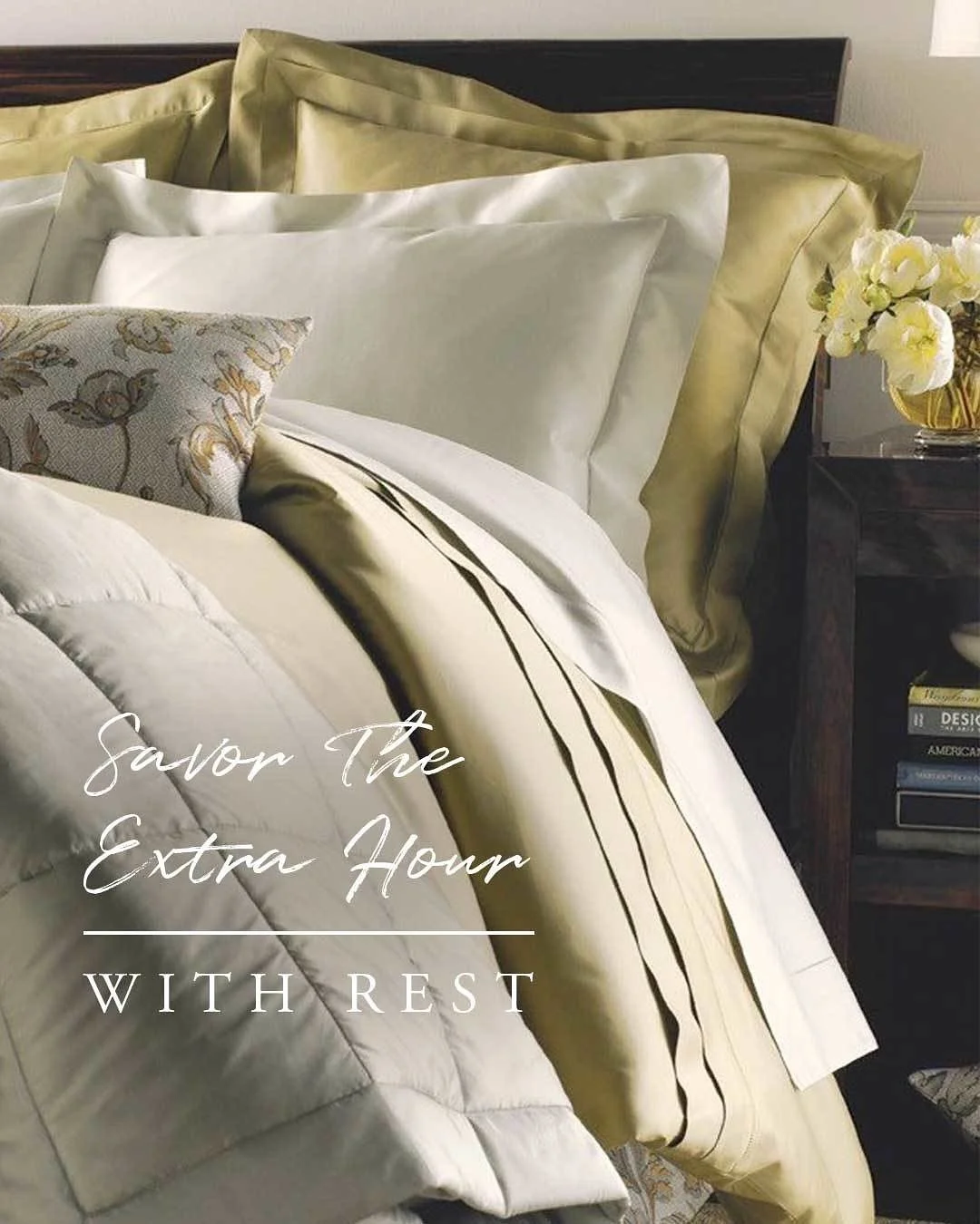 Your invitation to rest and restore...

Did you know that finding the right bedding can actually improve your sleep?

And improving your sleep can lead to enhanced recovery, an improved mood, and sharpened focus.

Finding the right bedding goes beyon