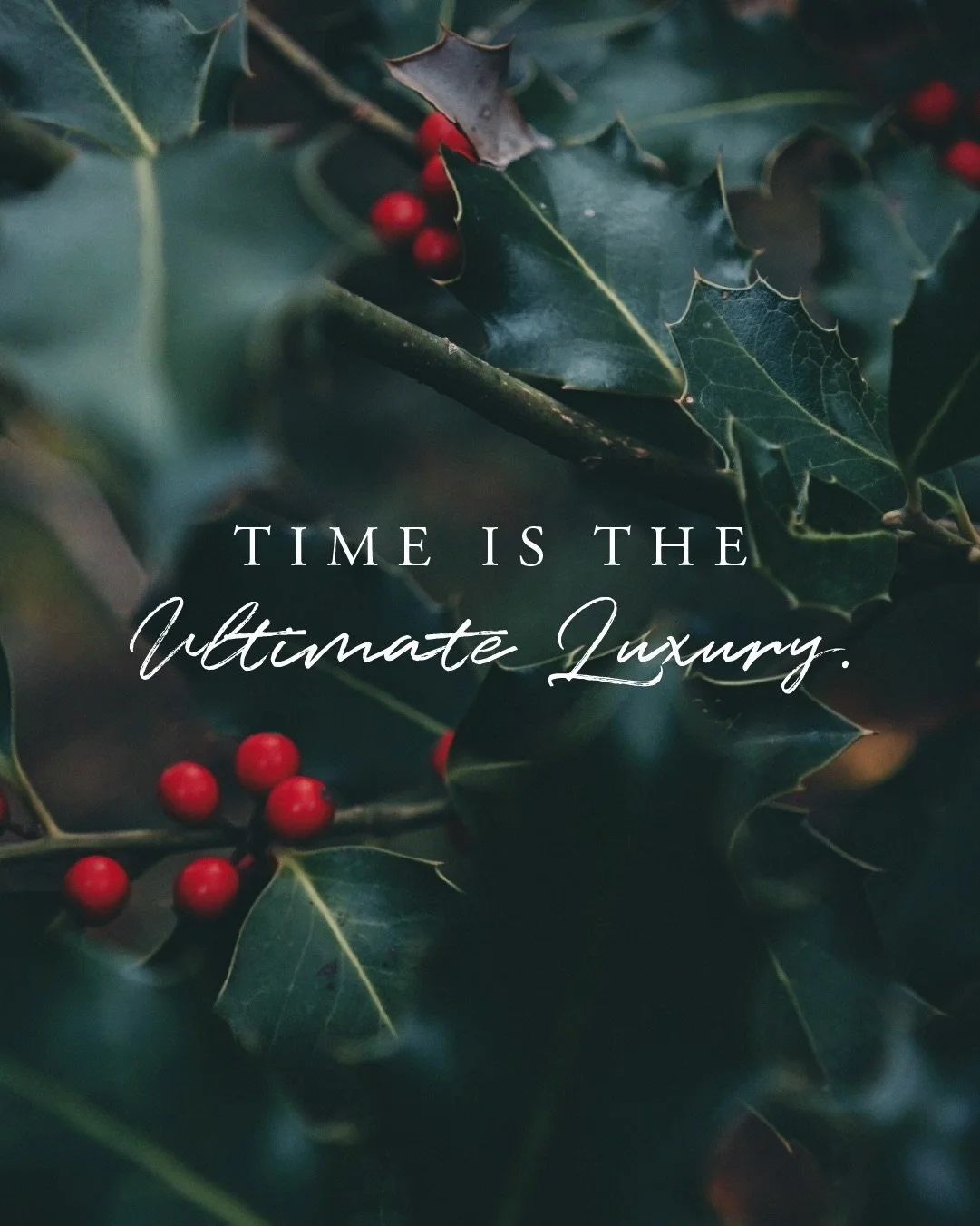 Save 30% OFF Everything Storewide anytime through year end.

Shop for the perfect gift, or a well-deserved indulgence for yourself, when the moment is right for you.

This holiday, while others rush, we invite you to relax. Because time is the ultima