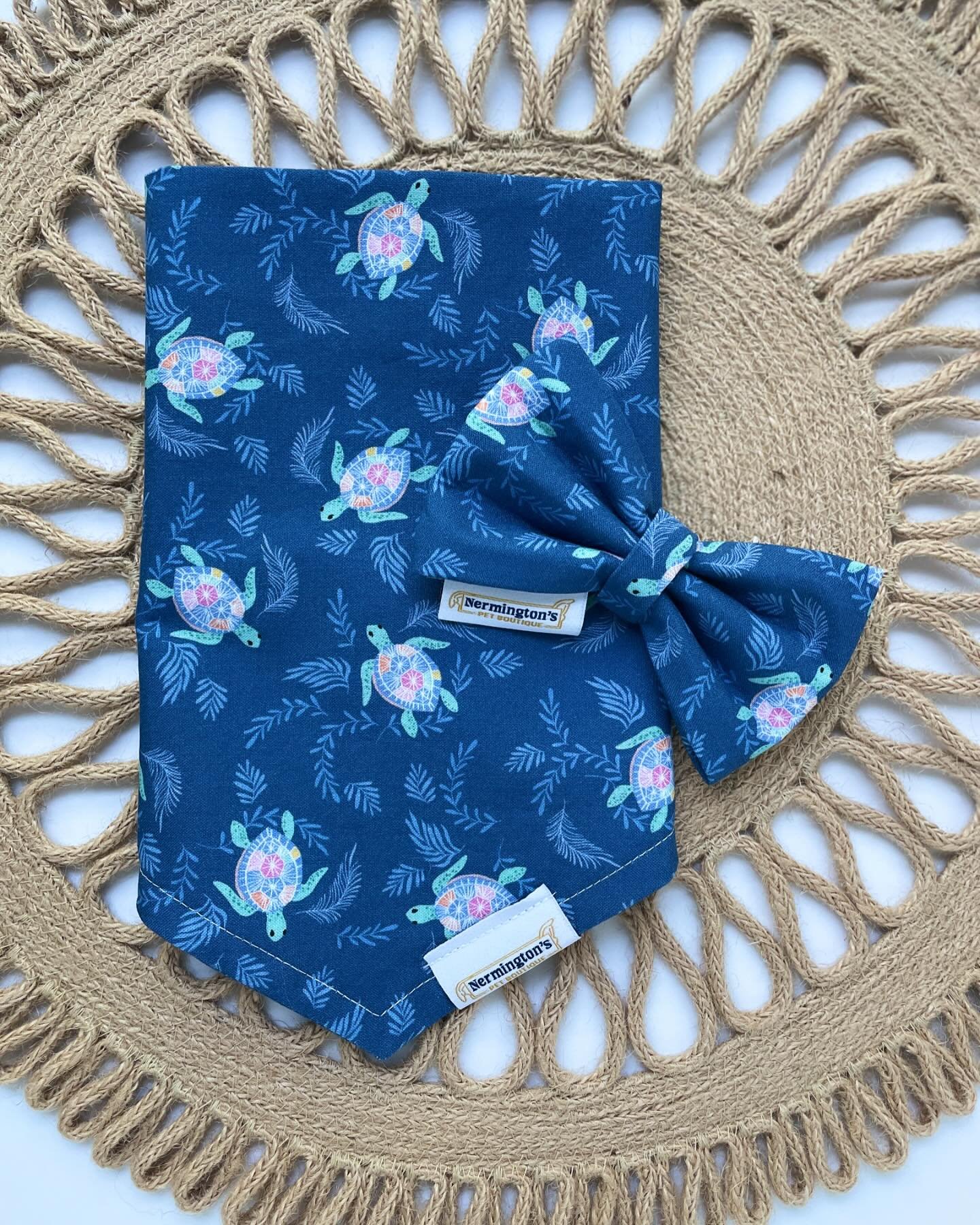 A Turtley Amazing Shellabration! 🐢

Meet the cutest addition to your pup&rsquo;s wardrobe 🐢💚 

Our new turtle print dog bandana is not just adorable; it&rsquo;s a statement of style and love towards our shelled friends in the sea.

Perfect for lon