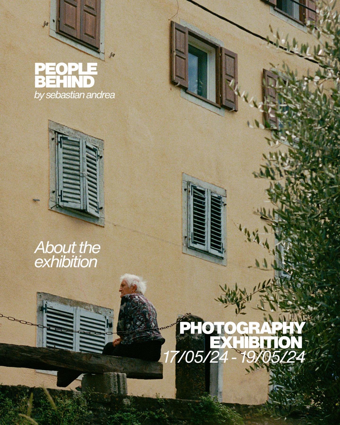 What is it about? 🧐 What is &bdquo;people behind&ldquo;? 📸

behind stories, 
behind walls, 
behind the obvious.

people we see, 
people we don&rsquo;t see, 
people we can only guess.

in the end - it&rsquo;s all us. 
____

17 - 19.05.24 📸
&bdquo;P