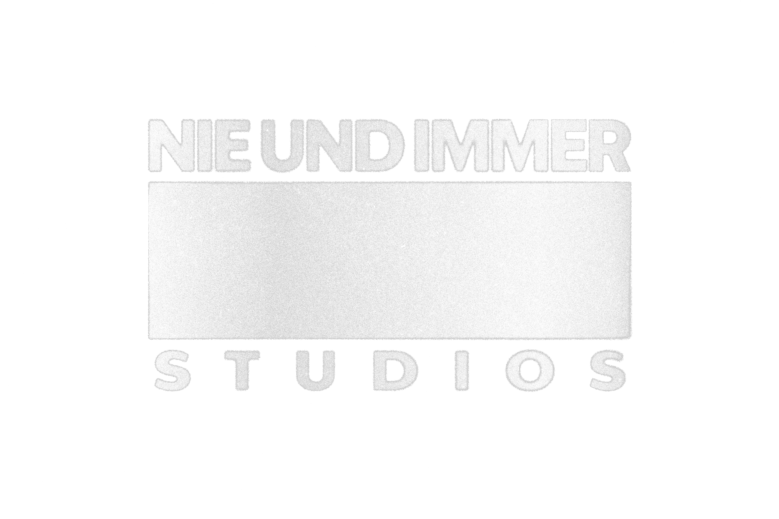 Schwarzer Hintergrund mit weißen Schriftzug 'NEUNDIMMER STUDIOS' und einem weißen leeren Rechteck in der Mitte.