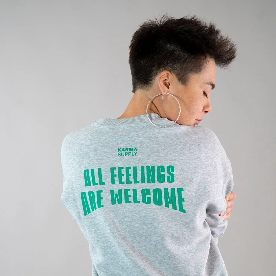 COLLECTION PICK 👉 beautiful Polina @mahster_of_awesome tr&auml;gt unseren Feelings Dolphin Sweater Grey 🙌 BOLD STEHT DIR, LIEBE! 🖤

📸 @monsieur.tk 

____

🖤 @karma_supply 
🧘&zwj;♀️ YOGA MATS, SUPPLIES &amp; CLOTHING
👉 FOR BOLD YOGI*NIS
📍 ONLI