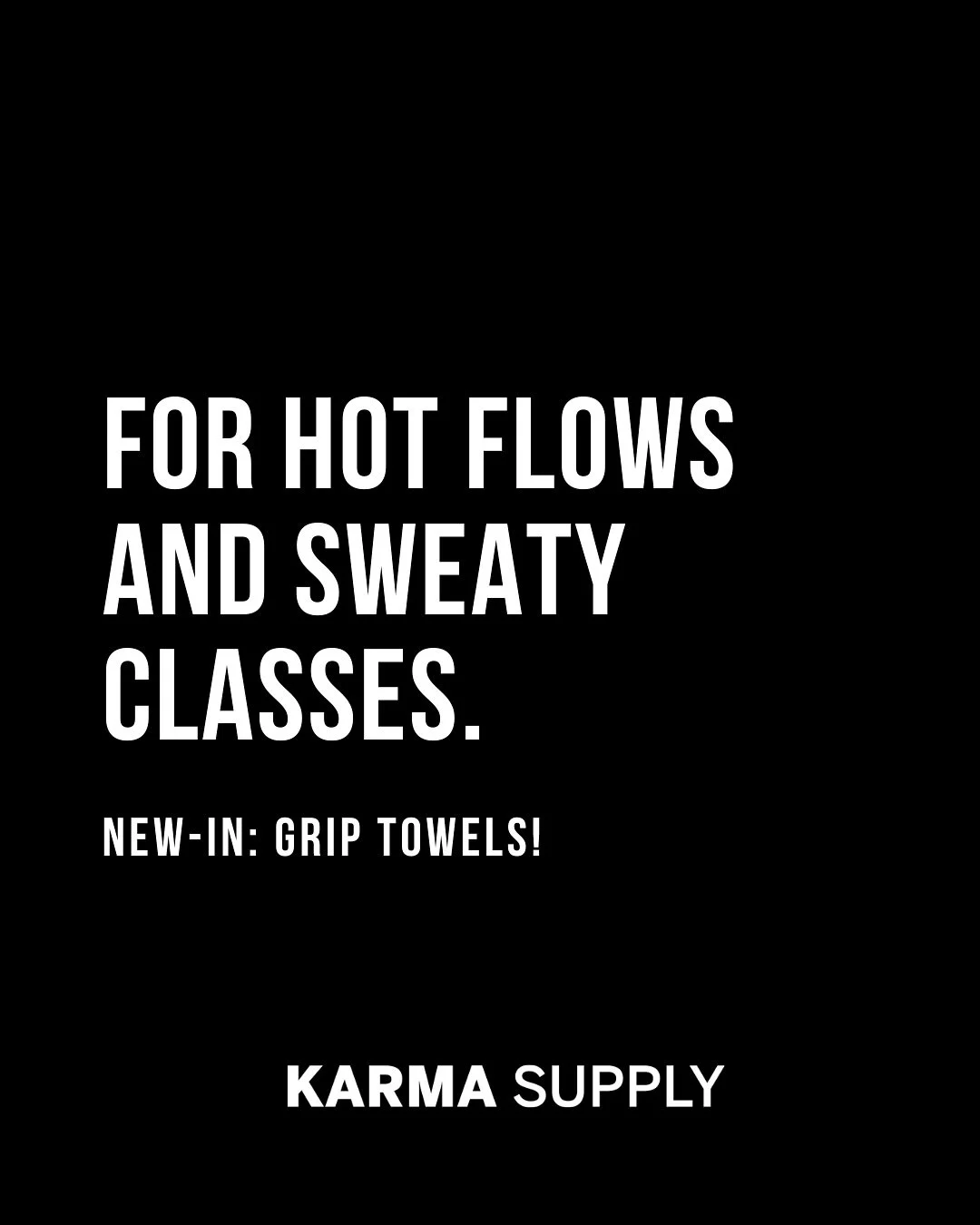 Neu im Store und Online-Shop: GRIP TOWELS!👇

Ob Sweaty Yoga Class, Hot Inferno Pilates oder intensives Workout 🔥 THE TOWEL schenkt dir Halt.

Der Grip wird durch Feuchtigkeit aktiviert &mdash; d.h. je mehr du schwitzt, desto besser der Grip. 

💪

