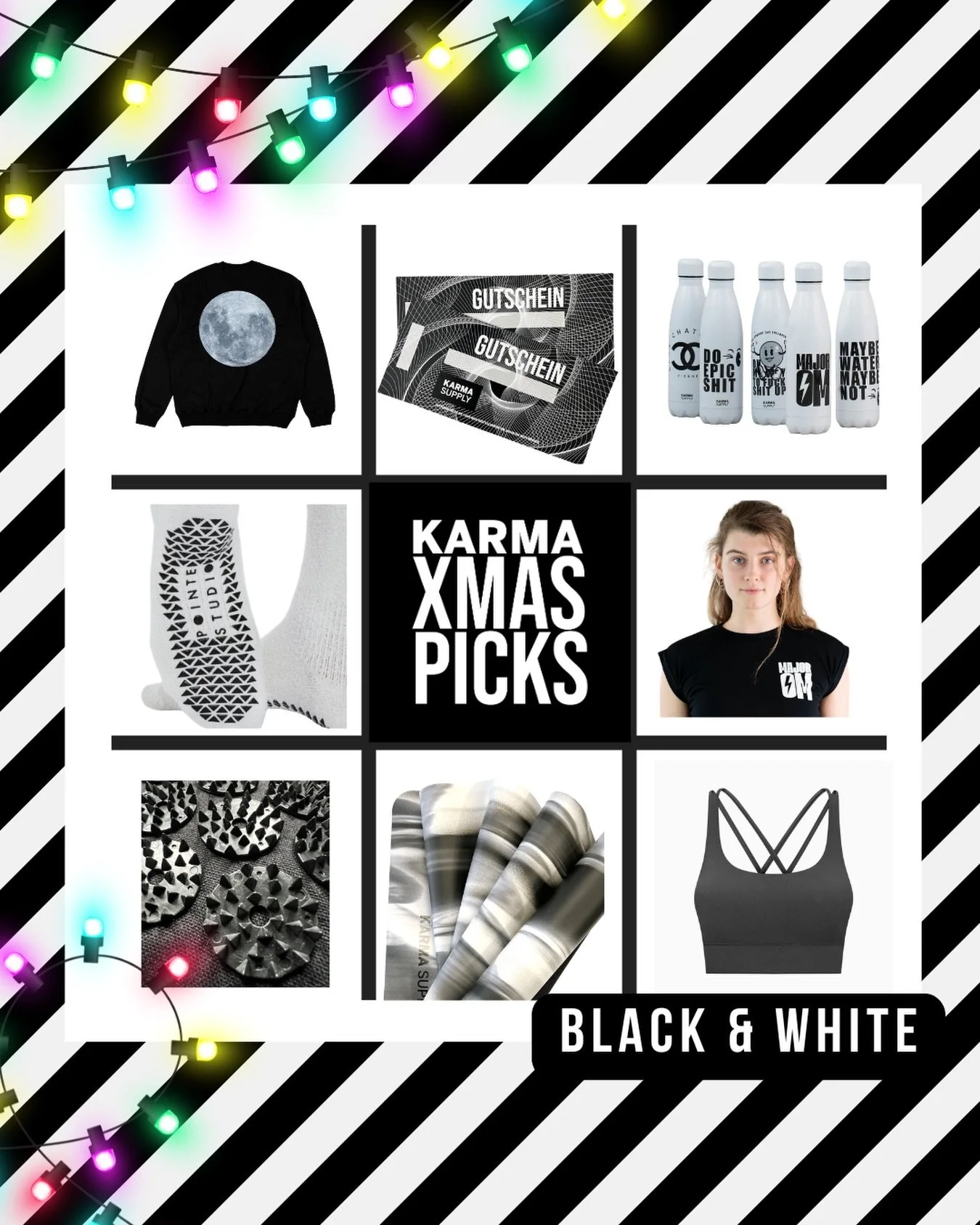 Gang 🖤 we took the time, wie letztes Jahr, und haben euch wieder unsere BOLD GIFT IDEAS zusammengestellt &mdash; unser Beitrag zur Christmas Season, und to take away at least a little of your mental load! 😘

Picked with love, alle Produkte besonder