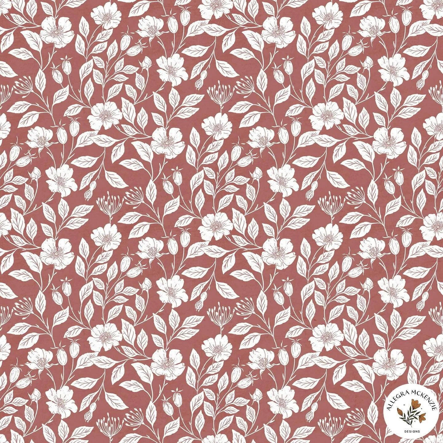 👋 I just submitted this pattern to @spoonflower&rsquo;s Floriography design challenge, which asked designers to consider the meaning and history of flowers. As a flower lover and English lit grad, thinking about the language of flowers obviously app