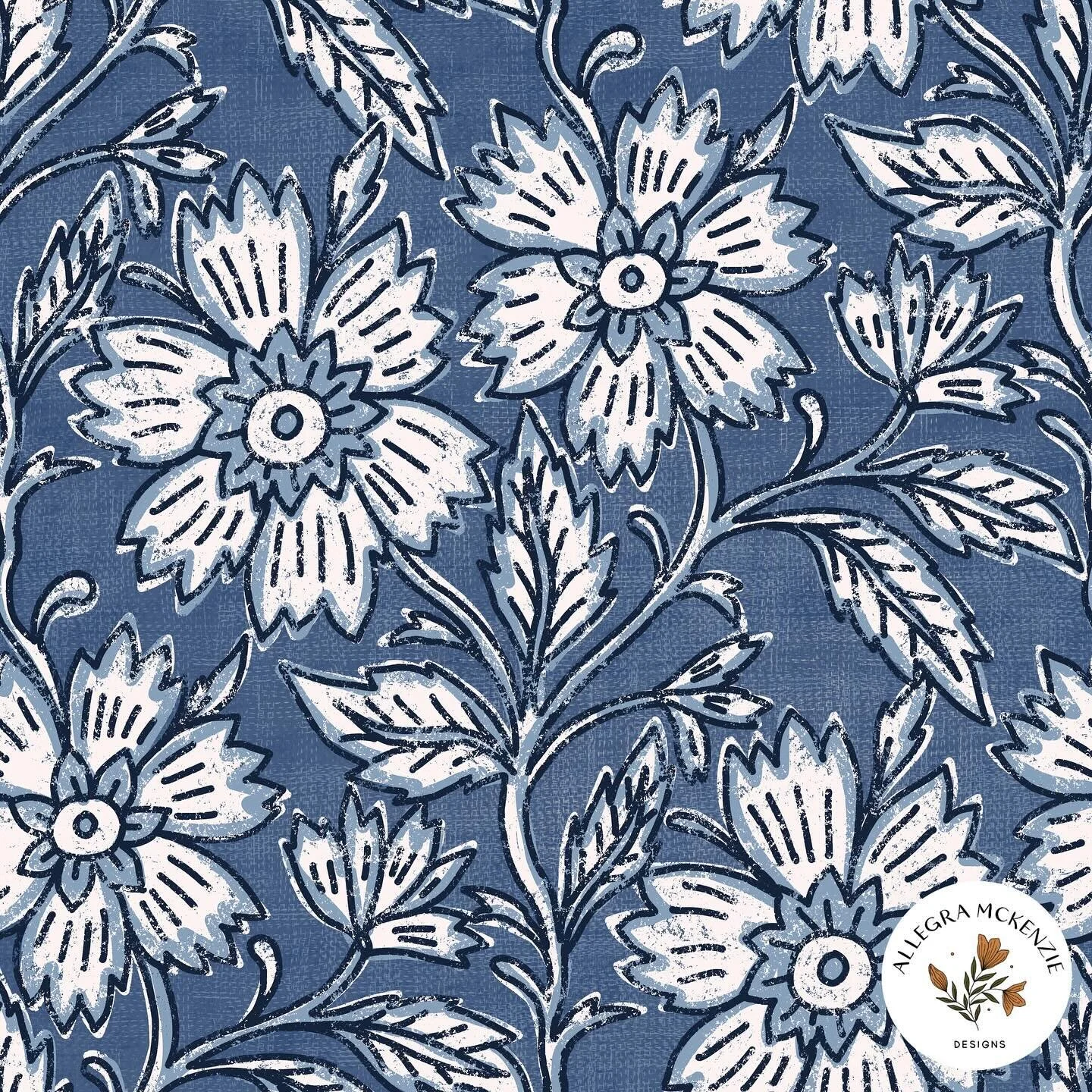 Here&rsquo;s my entry for this week&rsquo;s #spoonflowerchallenge: block-print inspired design. I loved making this one. Hope you like it!
.
.
.
#spoonflower #blockprint #spoonflowercontest #spoonflowermaker #spoonflowerdesignchallenge #fabricdesign 